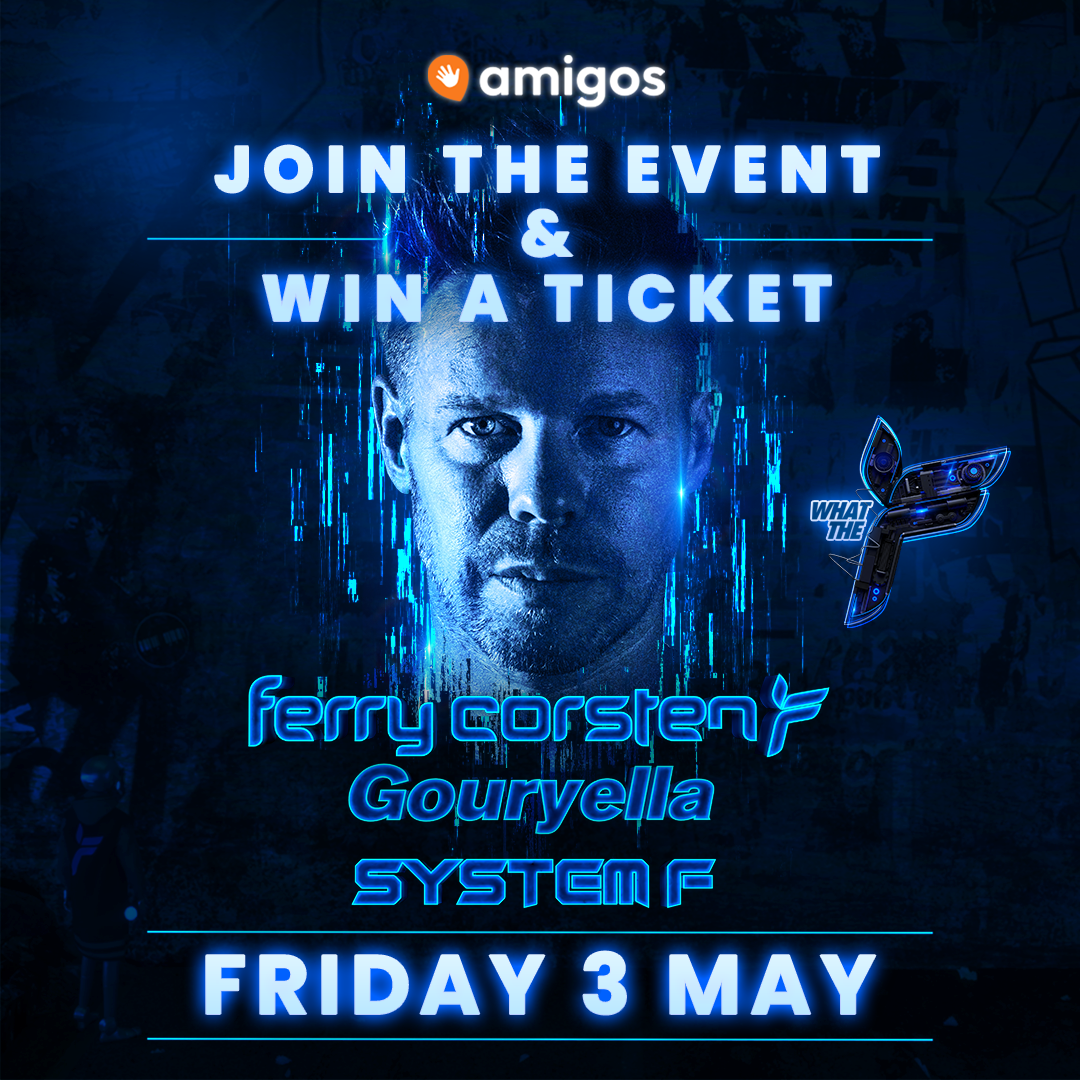 FERRY CORSTEN TEAMS UP WITH SOCIAL PLATFORM AMIGOS FOR EXCLUSIVE TICKET GIVEAWAY TO ‘WHAT THE F!’  REPERTOIRE SHOW AT MAASSILO ROTTERDAM, 3RD MAY 2024!